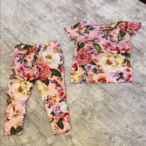 Posh peanut 12-18 months Floral Pink Toddler Outfit